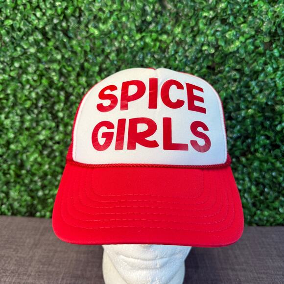 Otto Other - Spice Girls Trucker Mesh Snapback Hat Cap Red White One Size OSFA